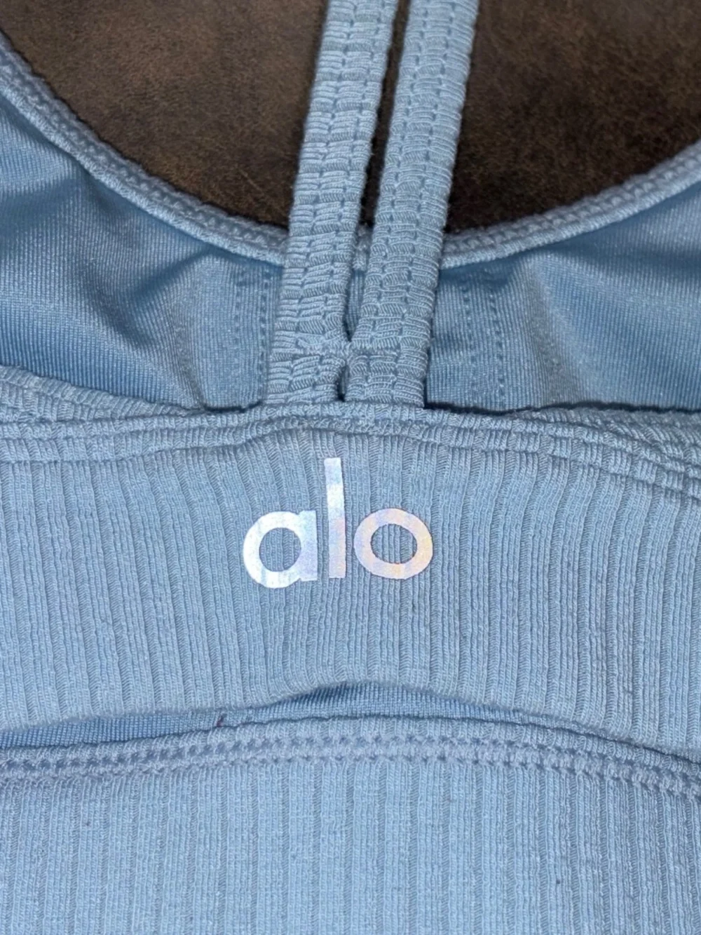 ALO YOGA BLUE SPORTS BRA SMALL S